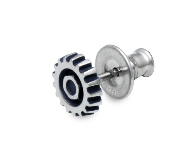 ギア/シルバー925 ピアス/片耳用/シンプル/シルバーアクセサリー