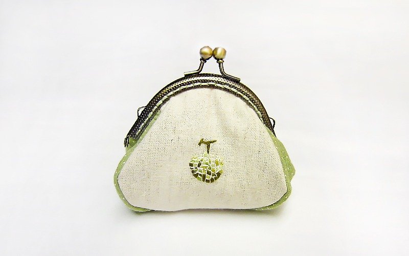 100% PURE fruits fruit mouth gold package / Miguel on the 1st - Coin Purses - Thread Green