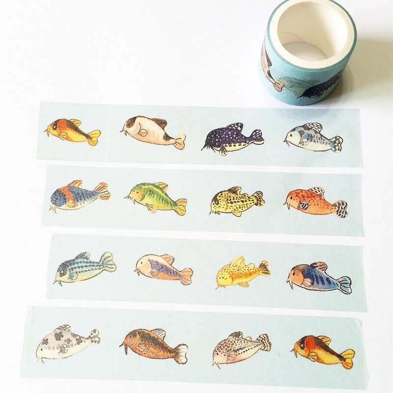 キリン紙テープネズミ魚 - マスキングテープ - 紙 