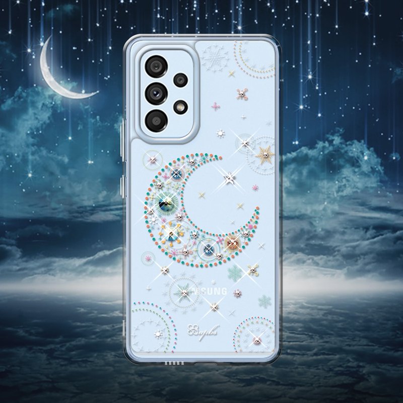 Samsung Galaxy A53 5G 防震雙料水晶彩鑽手機殼-星月 - 手機殼/手機套 - 其他材質 多色