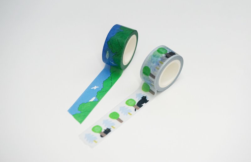 Drawing Washi Masking Tape 20 mm (2 types) - Washi Tape - Other Materials 