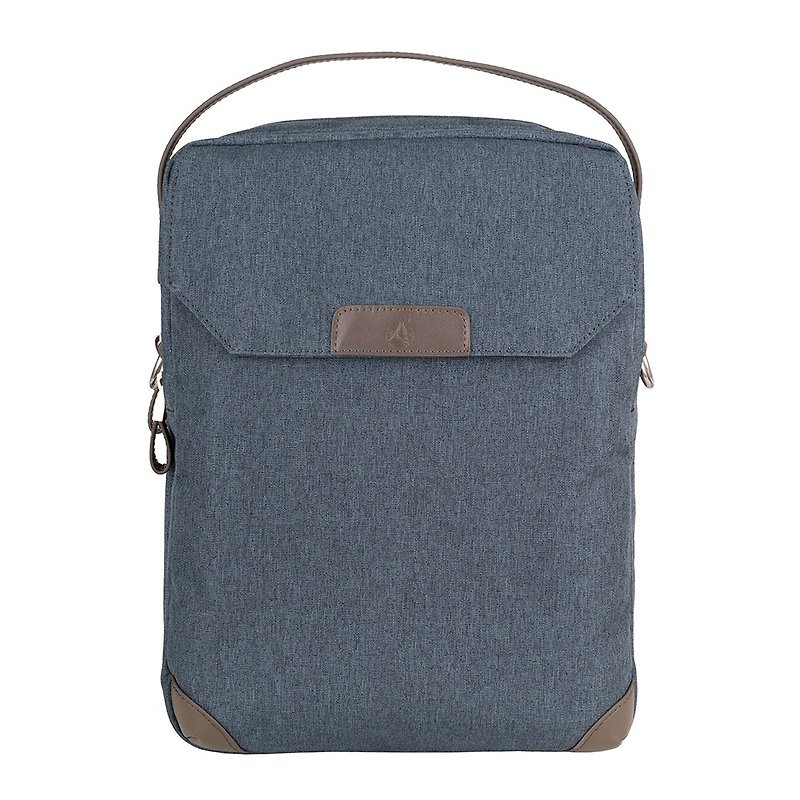 Amore Walker Light Business Traveler Four-Side Shoulder/Back/Side Back/Handbag - Grey Blue Green - Messenger Bags & Sling Bags - Waterproof Material Blue
