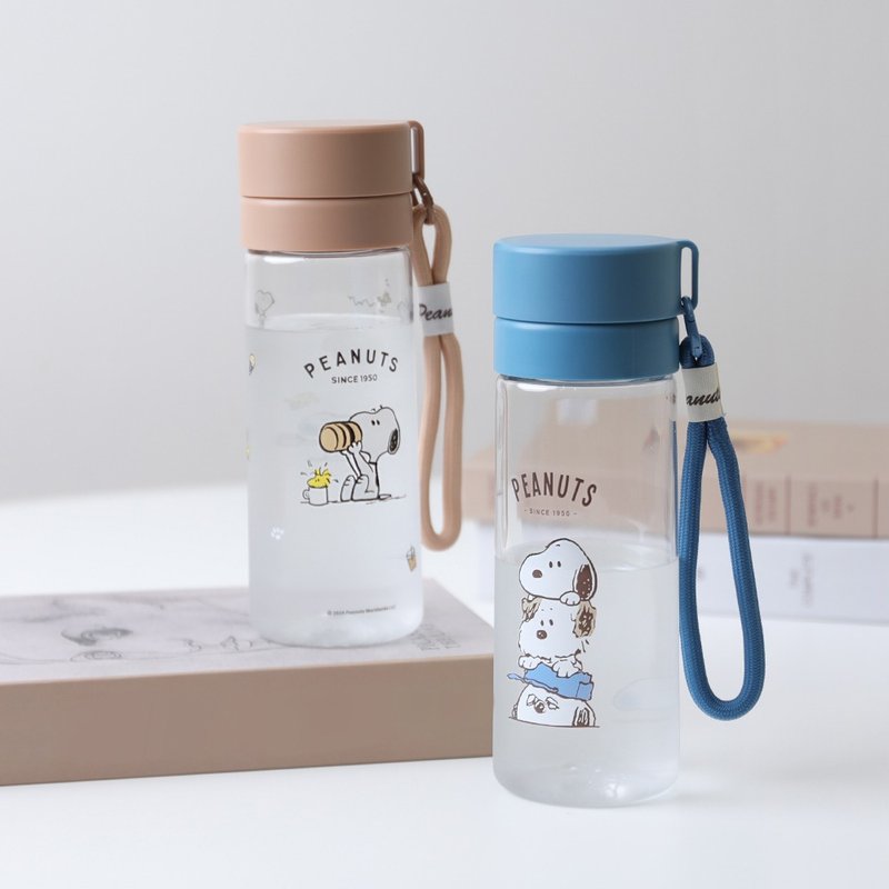 Peanuts史努比 Tritan透明水壺550ml-Snoopy BPA FREE 隨身水瓶 - 其他杯子 - 其他材質 多色