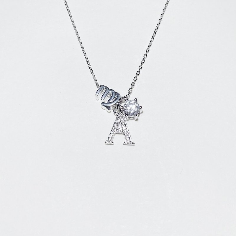 DearBell 925 Sterling Silver Alphabet Crystal Alphabet Constellation Bracelet - Bracelets - Sterling Silver 