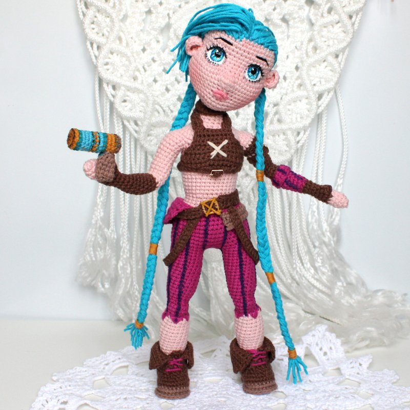 Doll crochet pattern PDF in English Amigurumi doll Crochet tutorial - 手工藝教學/工具書 - 其他材質 