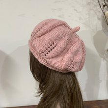 Summer breathable hat. Handsome and luxurious back fold. Pink