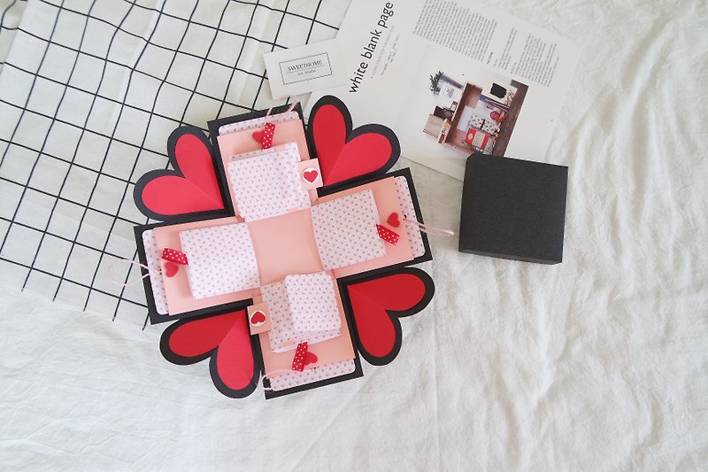 Sweet Home Gift Box Card - Starry Sky Garden - Handmade Card/Explosion Box/Valentine's Day - การ์ด/โปสการ์ด - กระดาษ 
