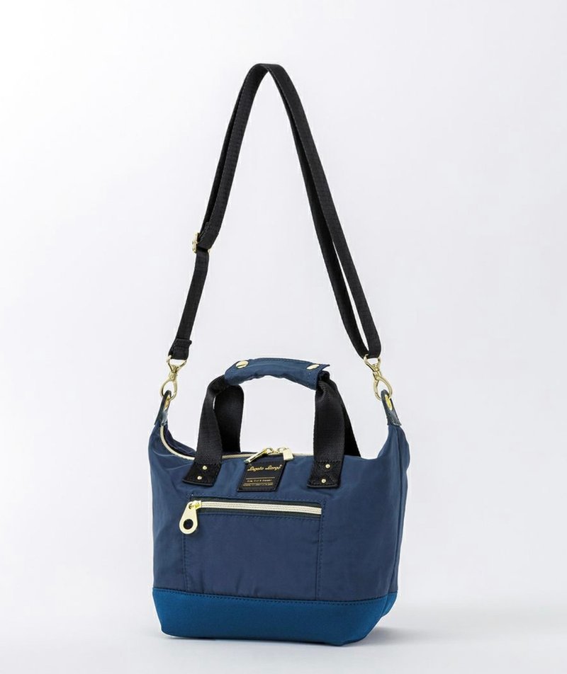Legato Largo 防潑水輕巧 兩用手挽包 迷你托特包 深藍色 - 手提包/手提袋 - 聚酯纖維 藍色