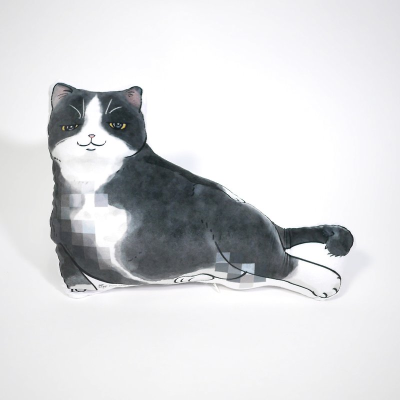 Mask cat Cushion throw pillow PURRBOY - ตุ๊กตา - ผ้าฝ้าย/ผ้าลินิน 