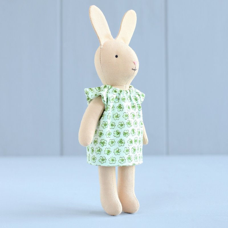 PDF Mini Bunny with Stand-Up Ears in Dress Sewing Pattern - 手工藝教學/工具書 - 其他材質 