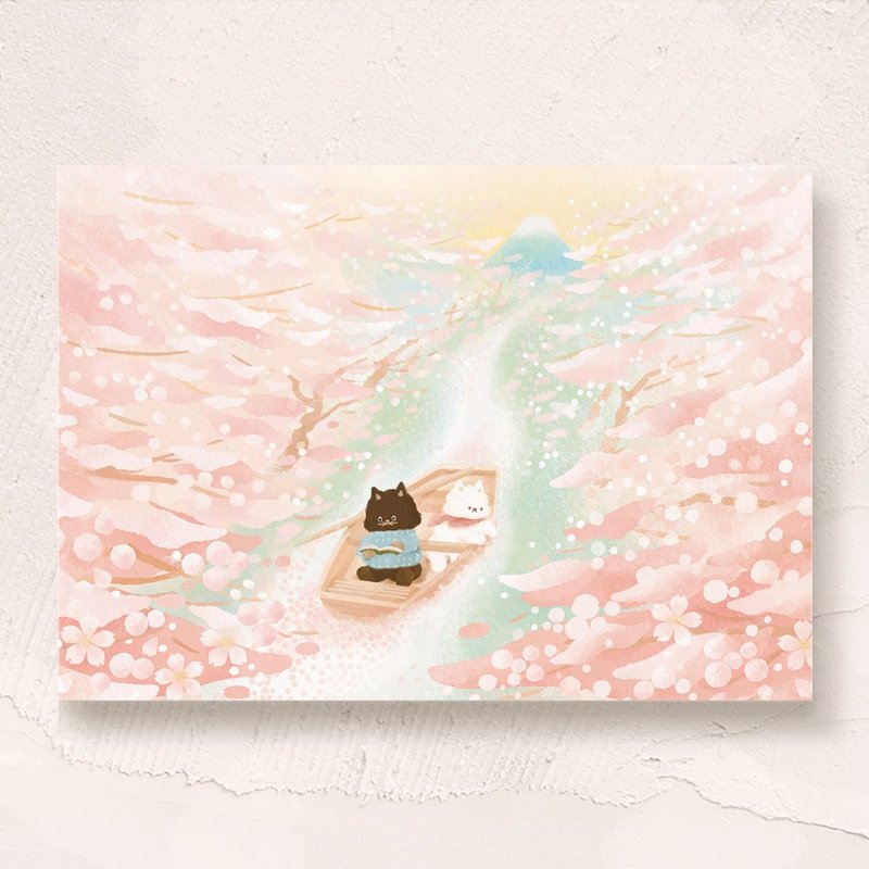 postcard - Izu Cherry Blossoms - การ์ด/โปสการ์ด - กระดาษ หลากหลายสี