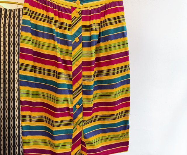 ミッソーニ　ストライプ ロングスカート MISSONI - ミッソーニ ストライプ ロングスカートの通販 by