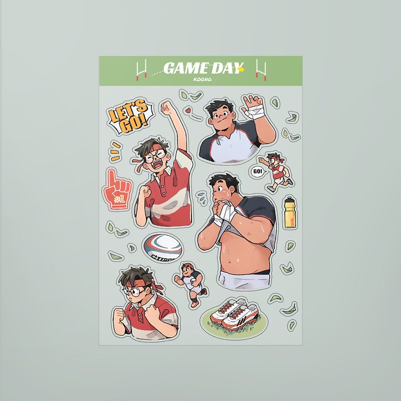 Game Day Sticker Set - สติกเกอร์ - พลาสติก 