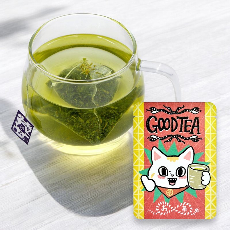 【現貨】neneko猫日×KYOTO GOENCHA - GOOD TEA 好事茶 ・京玉露 - 茶葉/茶包/水果茶 - 紙 多色