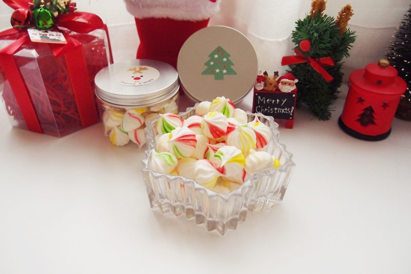 【聖誕節交換禮物勒】聖誕系只融你口黃綠紅馬林糖(3罐入) - 蛋捲/餡餅/零食 - 新鮮食材 