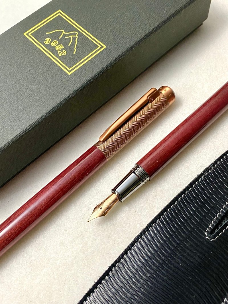 3952老山羊-鵝鑾鼻 紫羅蘭木 高清高亮版 玫瑰金鋼尖鋼筆 - 鋼筆 - 其他材質 