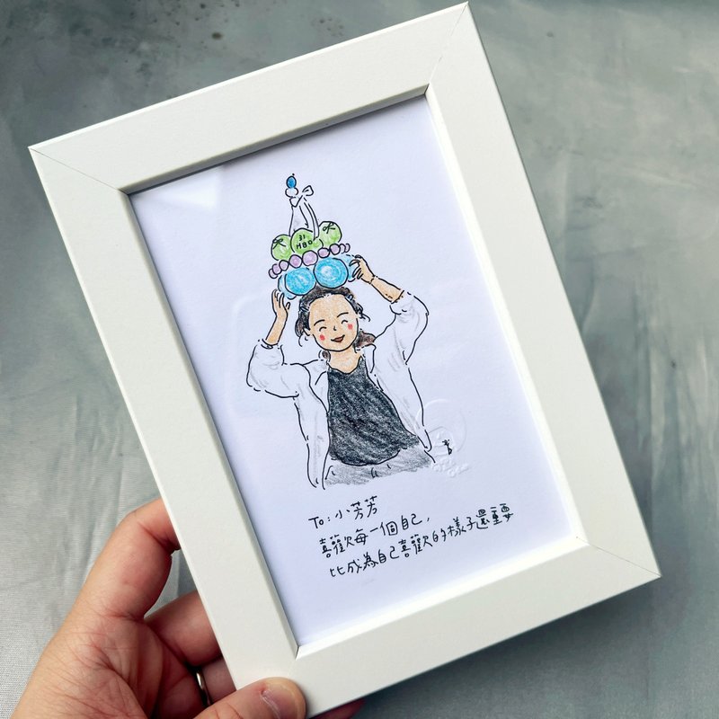 色鉛筆似顏繪 / 1人 / 客製人像畫 - 似顏繪/人像畫 - 紙 多色