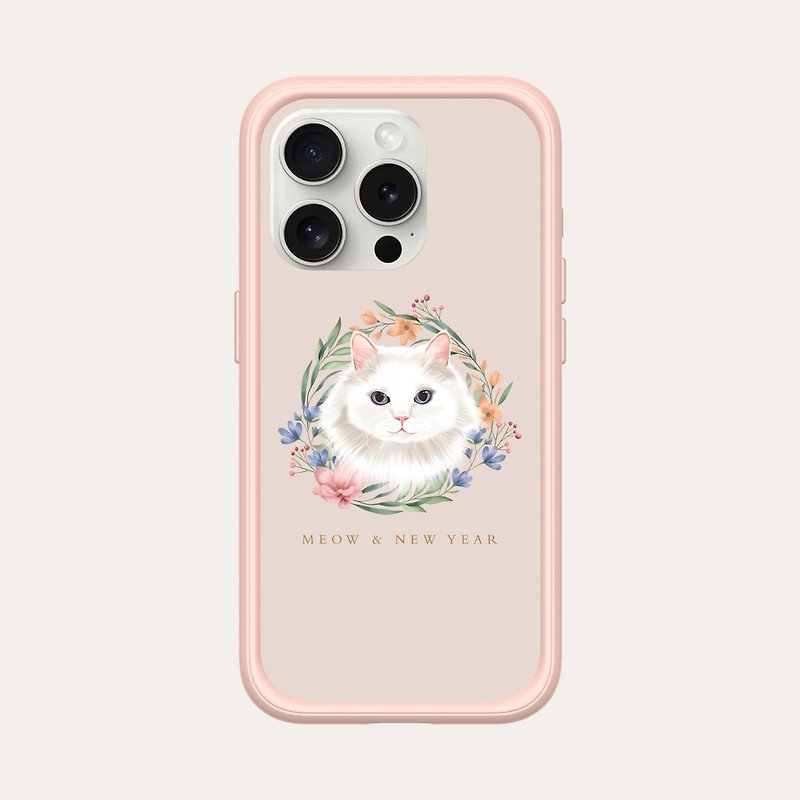 Meow Every Year [Spring] Rhino Shield Mod NX Mobile Phone Case - Phone Cases - Plastic Pink