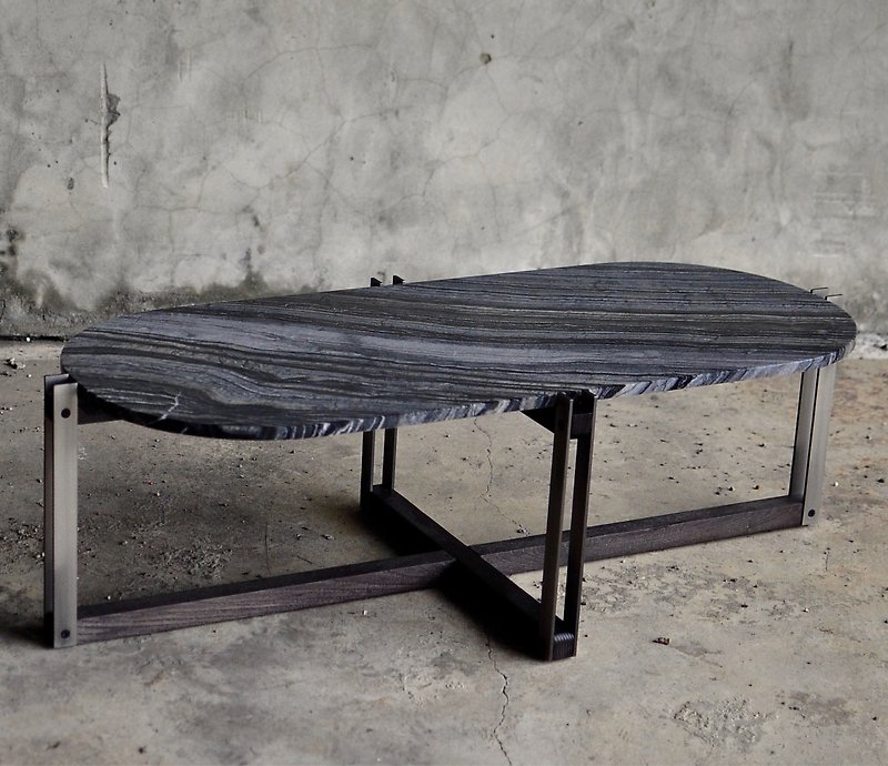 APIPIA  |  Romanus石材 咖啡桌 兩件組 - 餐桌/書桌 - 其他材質 灰色