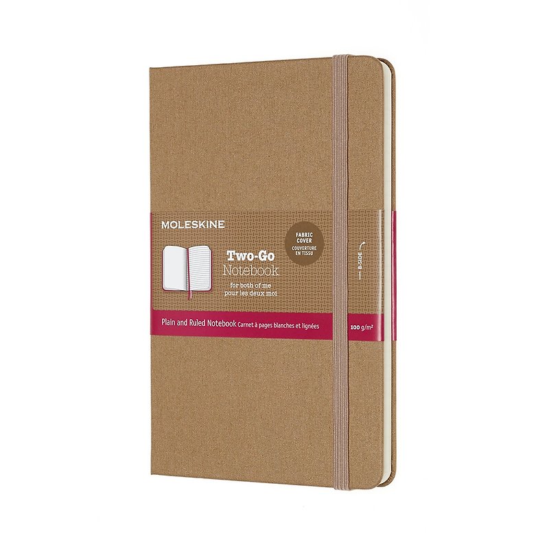 [Special offer] MOLESKINE TWOGO Note Blank Horizontal Line-Cowhide - Notebooks & Journals - Paper Khaki