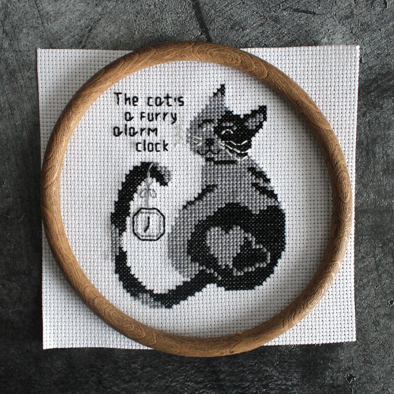Cross stitch pattern Cat, cross stitch pattern for beginners, PDF x stitch chart - 其他數位商品 - 其他材質 