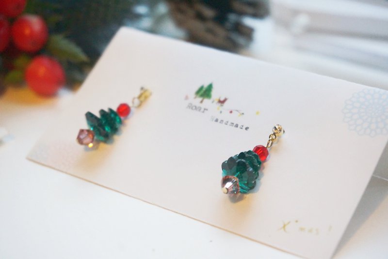 Handmade Tatting Earrings, Lace Earrings, Cotton - Earrings & Clip-ons - Crystal Green