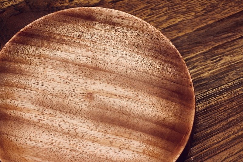 Wooden Plate (North American Cherry) - จานเล็ก - ไม้ สีนำ้ตาล