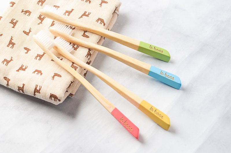 Colorful  Bamboo Toothbrushes