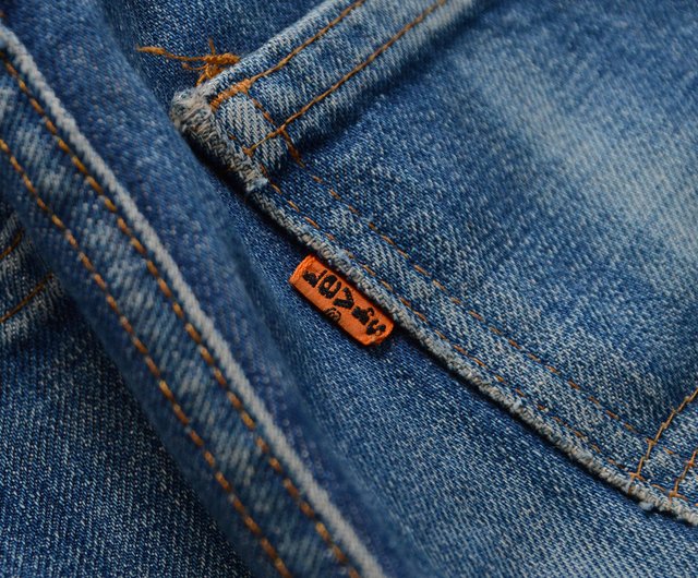 Levi's 646 ヴィンテージ デニム パンツ フレア ジーンズ 70年代 オレンジタブ TALON42 インディゴ 縦落ち リーバイス 70s  - ショップ NAMBA SHOUTEN パンツ メンズ - Pinkoi