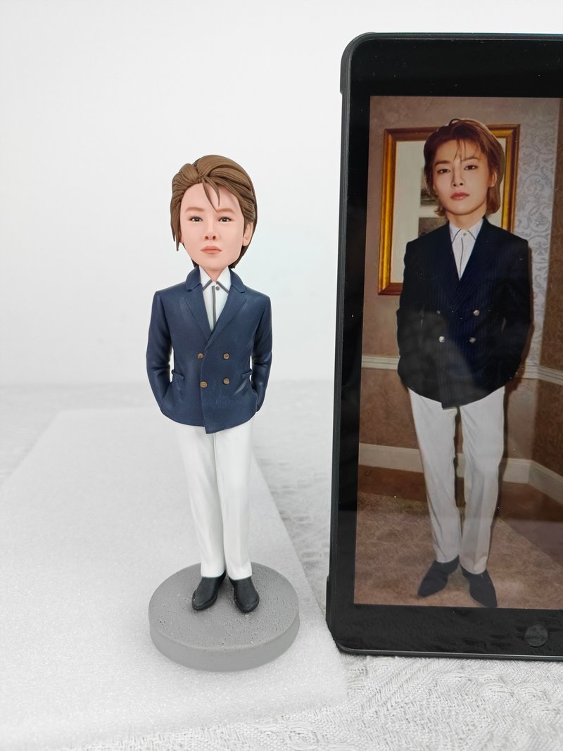 客製化人物公仔 人偶 3D人像畫 似顏繪 肖像 定製 生日 紀念 112 - 公仔/玩偶 - 黏土 多色