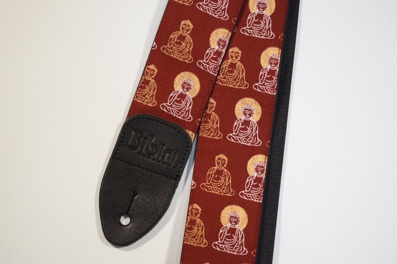 Canvas guitar strap  Kurashiki canvas & Tochigi leather - อื่นๆ - ผ้าฝ้าย/ผ้าลินิน สีกากี