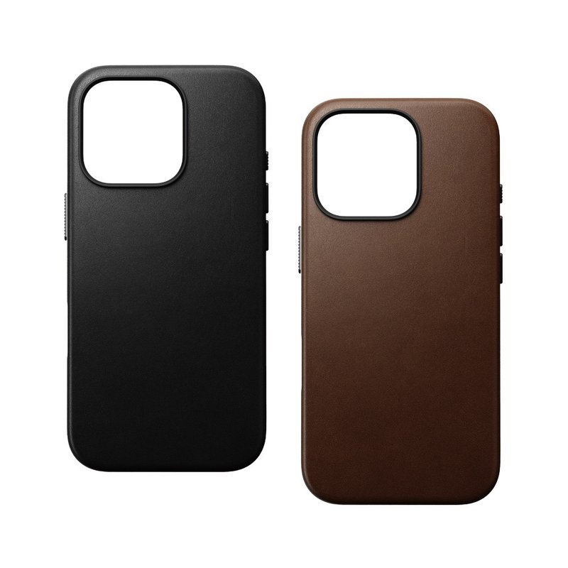 NOMAD iPhone 16 Pro 6.3-Classic Leather Case - Phone Cases - Genuine Leather Brown