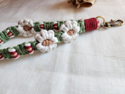 A long string of small flowers-Holland/woven mobile phone lanyard/strap