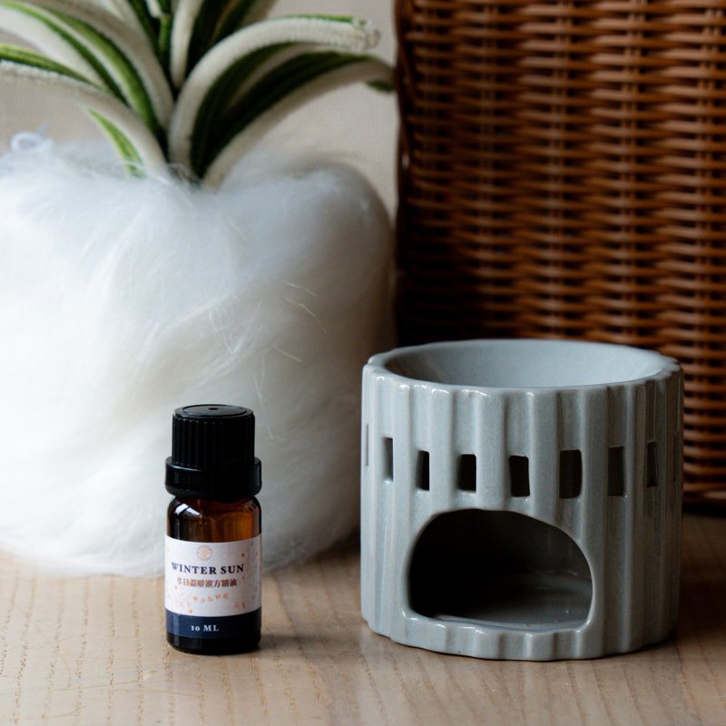 [Free 10ml Sleeping Essential Oil] Fragrance essential oil diffuser for soothing and calming - น้ำหอม - ดินเผา สีเทา