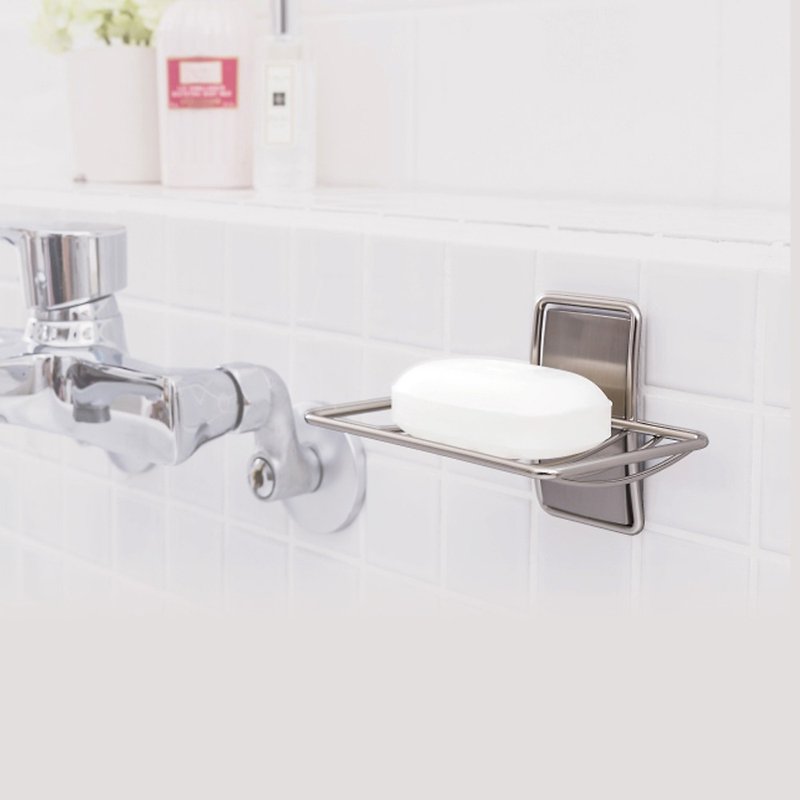 3M BATH32 Seamless Metal Waterproof Storage Series-Soap Dish (American Design) - Bathroom Supplies - Other Metals Silver