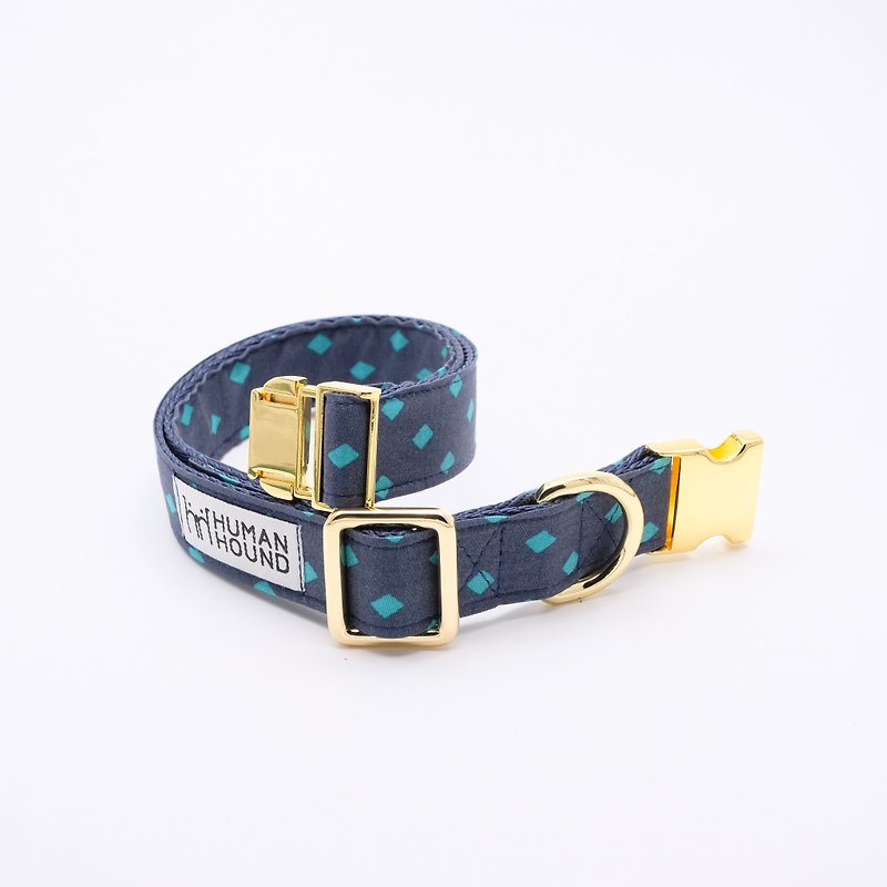 NAVY CIRCUS COLLAR - Collars & Leashes - Paper Blue
