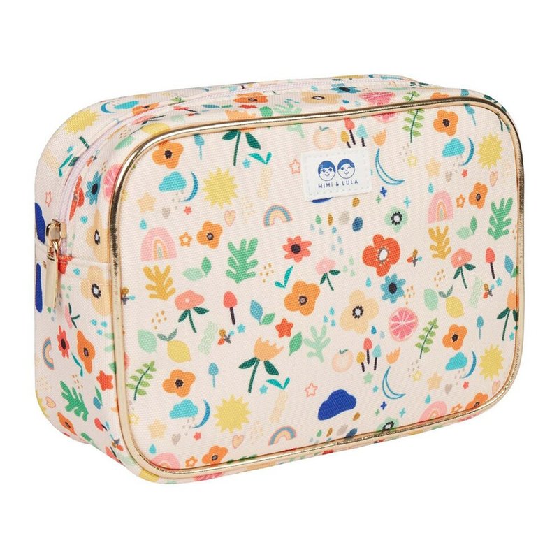 英國Mimi & Lula SS22_夏日小花旅行盥洗包/化妝包 - 嬰兒手鍊/飾品 - 聚酯纖維 