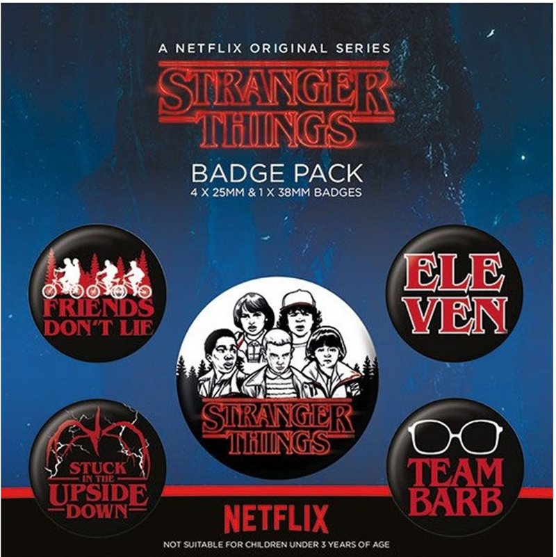 【怪奇物語】Stranger Things 經典元素徽章組 - 胸針 - 其他材質 多色