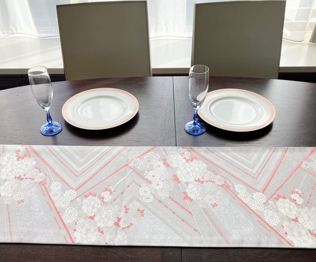 豪華 着物の帯のテーブルランナー 正絹100% - ショップ Japanese style