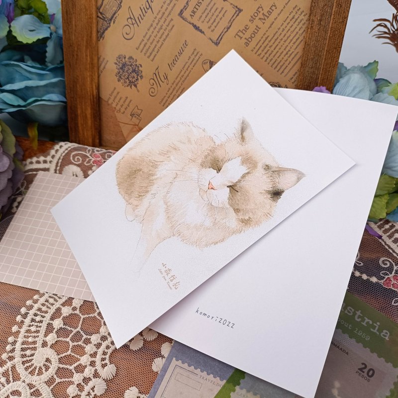 LS144貓咪明信片_05_Cat Postcard_05/明信片 - 心意卡/卡片 - 紙 