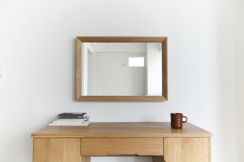 Three-dimensional bevel mirror - Other Furniture - Wood Brown