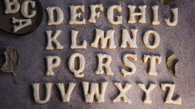Frosted Cookies | Letter Shapes - Handmade Cookies - Fresh Ingredients 