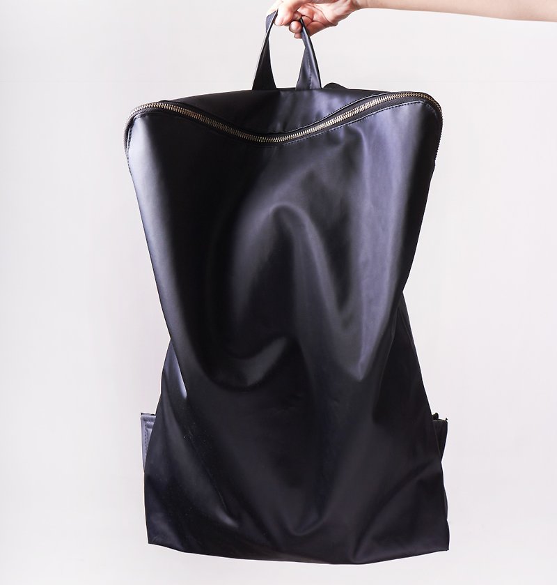 After AM0000 ||| simple back Backpacks minimalist 2 LOOK - กระเป๋าเป้สะพายหลัง - เส้นใยสังเคราะห์ สีดำ