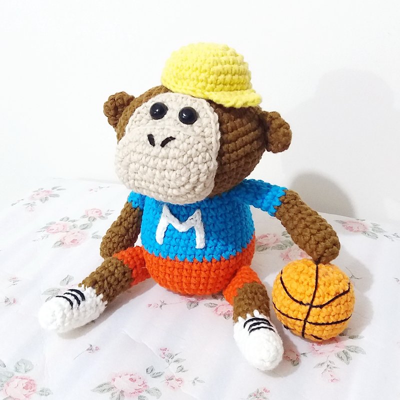 MonkeyM 猴界籃球健將 手工鉤織 - 公仔模型 - 棉．麻 多色