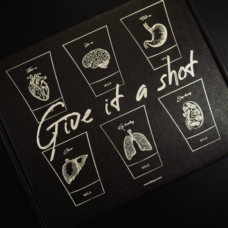 Give it a shot ! 綜合器官烈酒杯六入禮盒 心/肝/腦/肺/胃/腎 - 酒杯/酒器 - 玻璃 金色