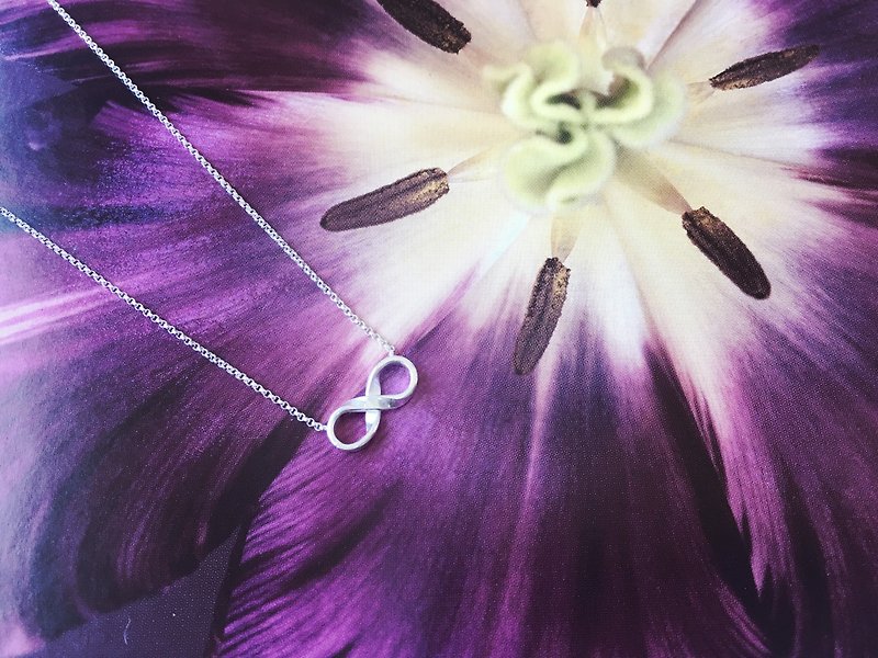 925 sterling silver / infinite necklace• endless supply - Necklaces - Sterling Silver Purple