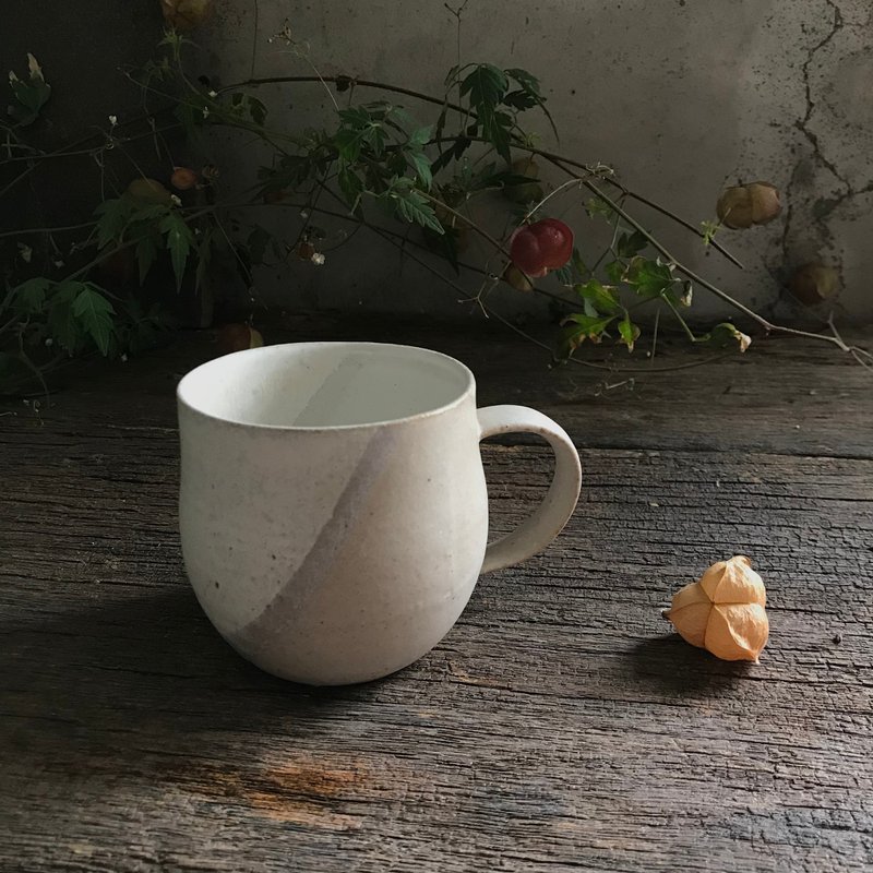 雙色釉咖啡杯 - 其他杯子 - 陶 白色