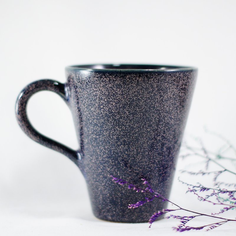 (Exhibits) Starry Blue Mug, Coffee Cup, Tea Cup, Water Cup-About 240ml - Mugs - Pottery Blue