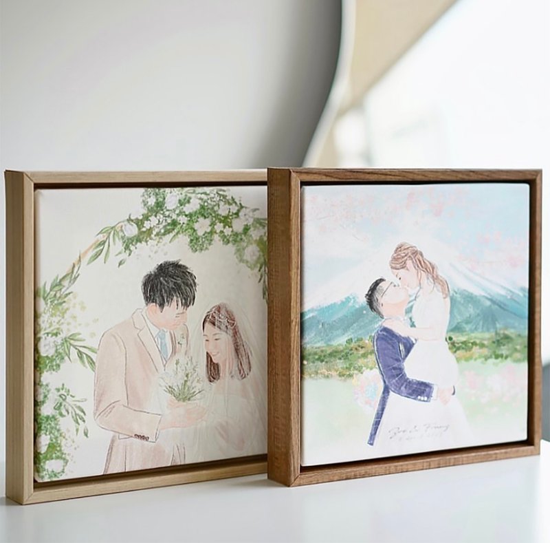 加購 婚禮似顏繪 情侶似顏繪 家庭似顏繪 掛畫 - 海報/掛畫/掛布 - 其他材質 