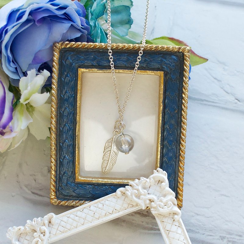 Antique blue crystal Necklace - Necklaces - Crystal Blue